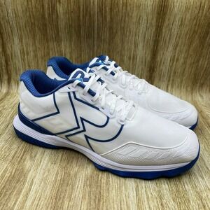 Squairz XRZ Pickleball Shoes Men's Size 13 White Blue Athletic Sneakers
